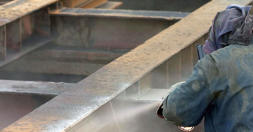 Пескоструйная очистка медным шлаком