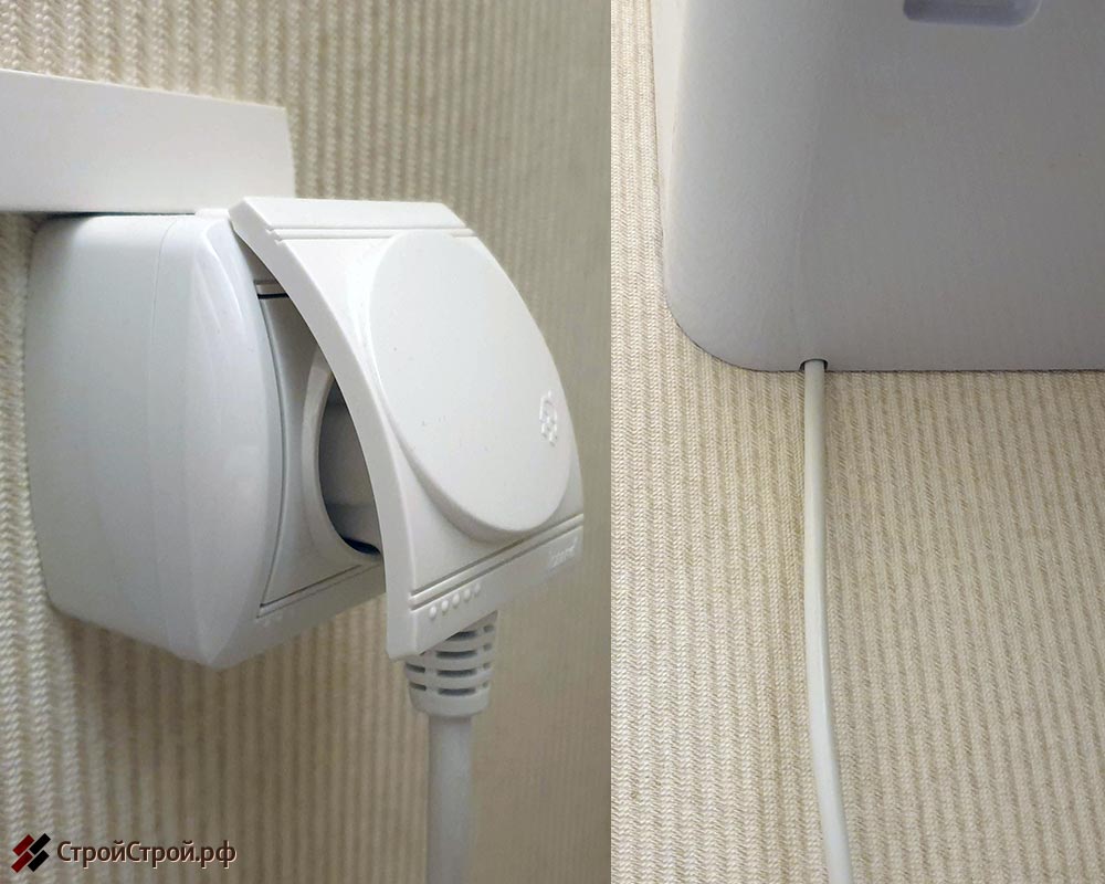 Подключите питание бризера ТИОН 3S