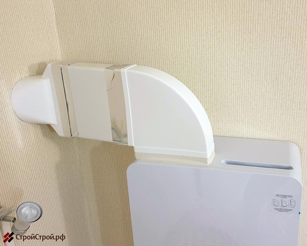 Второй вентиляционный канал для бризера ТИОН 3S